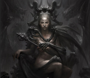 Reign of Darkness, horror, girl, dark, demon HD wallpaper