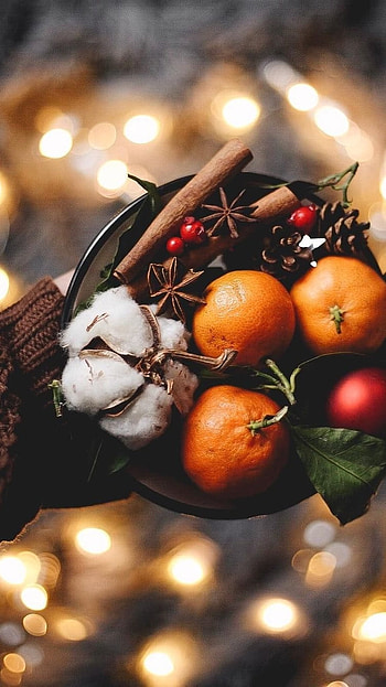 Christmas Aesthetic, Fruits HD phone wallpaper