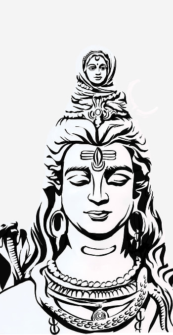 Shiva, shiva , Bholenath, , shankar, shiva drawing, meditation, design, drawing, spiritual, mahadev, best , mahakal HD phone wallpaper