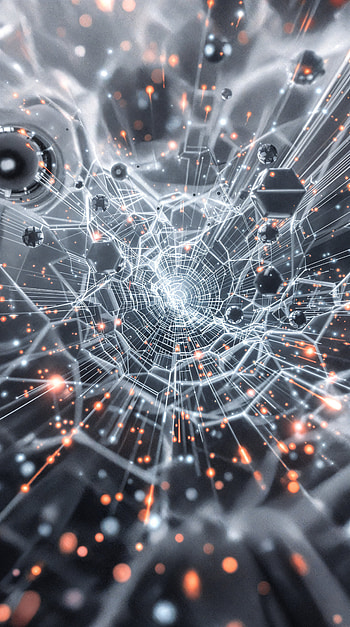 — Luminous Data Vortex, Abstract, technology HD phone wallpaper
