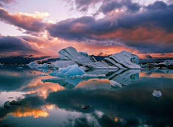 Ice in Water, cool HD wallpaper