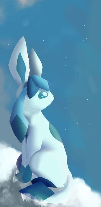 Glaceon by Usesda, Pokemon and Disney crossover, Unique character interpretation, Playful art HD phone wallpaper