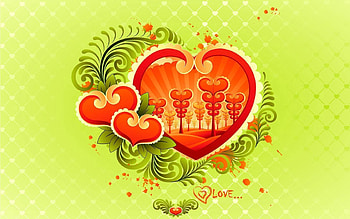 Hearts, Love, Patterns, Colorful, Colourful HD wallpaper