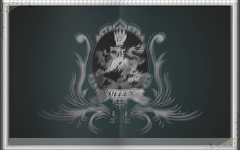 Cullen Crest, twilight, black, cullen, twilight saga, lion, collage, clovers HD wallpaper