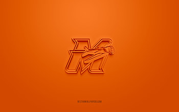 Melbourne Aces, creative 3D logo, orange background, Australian Baseball League, ABF, 3d emblem, Australian Baseball Club, Australia, 3d art, Baseball, Melbourne Aces 3d logo HD wallpaper