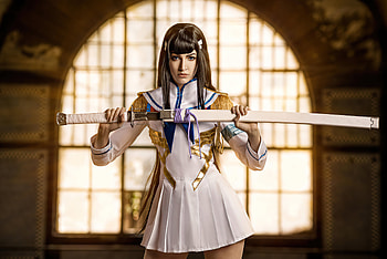 Satsuki Kiryuin Cosplay , satsuki-kiryuin, anime-girl, anime, cosplay, deviantart HD wallpaper