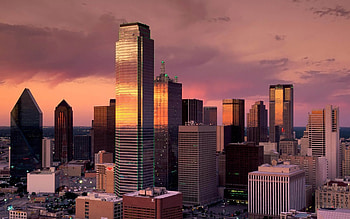 Dallas, , sunset, Fort Worth, skyline cityscapes, modern buildings, downtown, USA, America, american cities HD wallpaper