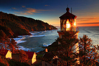 Fall lighthouse, Beautiful , Autumn scenery HD wallpaper