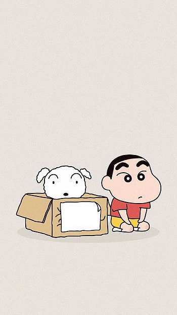Shinchan, shiro puppy, shiro, puppy HD phone wallpaper