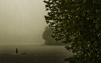 Rainy Day on the Lake | Rainy Day on the Lake stock HD wallpaper