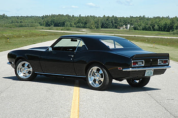 68 Camaro, Bowtie, Black, Gm, Classic HD wallpaper