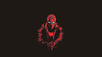 Dc Titans Red Hood , red-hood, superheroes, artwork, artist, digital-art, dark, minimalism HD wallpaper