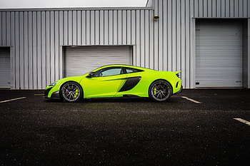 Mclaren, Cars, Side View, Light Green, 675Lt HD wallpaper