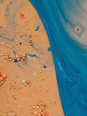Abstract, Bubbles, Macro, Paint, Liquid HD phone wallpaper
