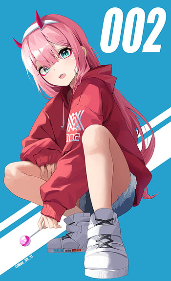 002, waifu, darling in the franxx, anime HD phone wallpaper