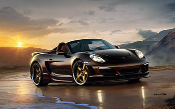 Black Custom Porsche, porsche, cars, black HD wallpaper