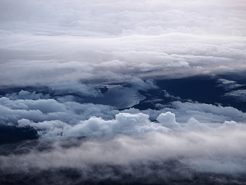 Holidays, Clouds, View From Above, Lake, Overview, Review, Height HD wallpaper