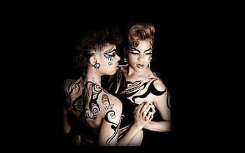Body Painting, Faces, Painting, Body, 3d HD wallpaper