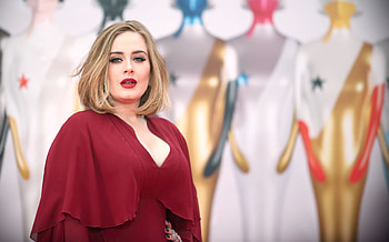Adele, Singer, Music, Blonde, English, Lipstick HD wallpaper