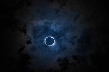Clouds, Solar Eclipse HD wallpaper