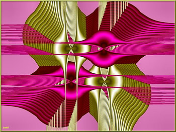 Overlapping, pink, lap, gold, over HD wallpaper