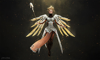 Mercy Overwatch Art , mercy-overwatch, overwatch, games, xbox-games, ps-games, pc-games, artist, digital-art, artwork, deviantart HD wallpaper