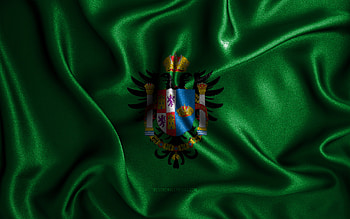 Toledo flag, , silk wavy flags, spanish provinces, Day of Toledo, fabric flags, Flag of Toledo, 3D art, Toledo, Europe, Provinces of Spain, Toledo 3D flag, Spain HD wallpaper