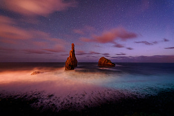 Sea Stack In Water Body, rocks, sea, nature HD wallpaper