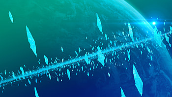 Ice Cold Asteroids Fall, deviantart, artist, artwork, digital-art HD wallpaper
