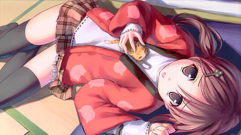 Kitty, animal, skirt, cute, kawai, girl, cat, anime, thighhighs, artist, tagme, takoyaki HD wallpaper