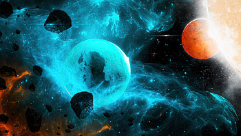 Planets Cosmos , planets, digital-universe, artist, artwork, digital-art HD wallpaper