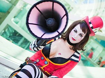 mad_moxxi, red, cosplay, girl, beauty, female HD wallpaper