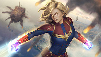Captain Marvel Avengers Illustration , captain-marvel, superheroes, artist, artwork, digital-art, artstation HD wallpaper