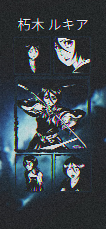 Rukia Kuchiki, Shinigami, anime girl, waifu, chica anime, manga, Bleach, Bankai, anime HD phone wallpaper