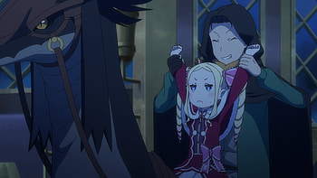 Beatrice & Subaru — Gals Can't Be Kind to Otaku!? × Re:ZERO, Anime, Beatrice (Re:ZERO), Subaru Natsuki, Re:Zero - Starting Life In Another World HD wallpaper