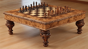 Wooden Chess Board : Classic Elegance in Every Detail, chess, wood, table HD wallpaper