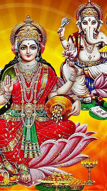 Laxmi Ganesh, Laxmi Devi HD phone wallpaper