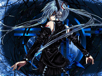 Angry Miku, anime girl, hatsune miku, angry, blue hair, vocaloid, long hair, dress, wires HD wallpaper