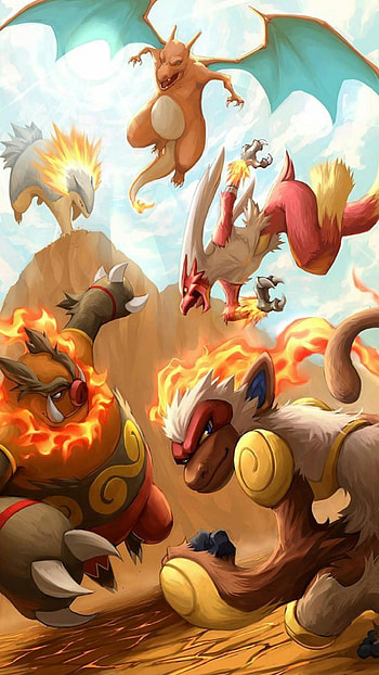 Legendary Pokmon, Fire-breathing dragon, Charizard power, Unstoppable force HD phone wallpaper