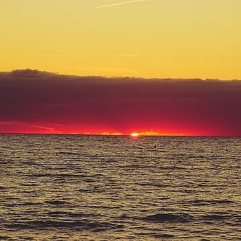 .., sole, mare, tramonto HD phone wallpaper