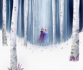 Frozen 2, Queen Elsa and Anna, forest, 2019 HD wallpaper