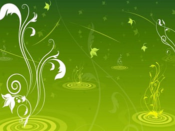 Spiffy, vines, leaves, water ripples HD wallpaper