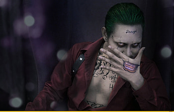 Joker Damage Suicide Squad, joker, suicide-squad, movies, 2016-movies HD wallpaper
