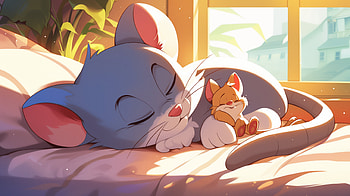 Tom and Jerry Peaceful Nap - Cartoon, Tom & Jerry HD wallpaper