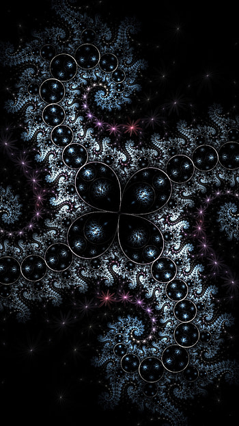 Abstract, Dark, Circles, Form, Fractal, Forms, Spiral HD phone wallpaper