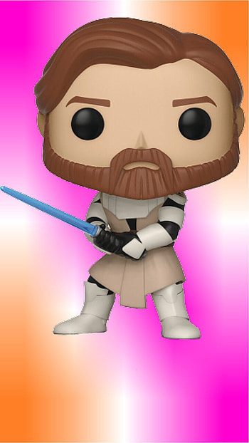 Obi-Wan SW pophead, Ben Kenobi, Obi-Wan Kenobi, the phantom menace, pop vinyl, pop funko, Star Wars prequels, lightsaber, Ben, space jesus, Revenge of the sith, Star Wars, The Clone wars, Kenobi, attack of the clones HD phone wallpaper