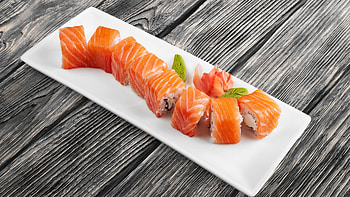 Sushi rolls, , Delectable treat, Irresistible HD wallpaper