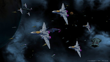 VF-24 Escort Duty, vf-24, valkyrie, macross f, macross HD wallpaper