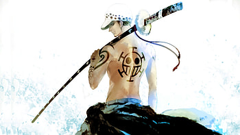 Artwork, Trafalgar D. Water Law, One Piece, big katana HD wallpaper