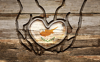 I love Cyprus, , wooden carving hands, Day of Cyprus, Flag of Cyprus, creative, Cyprus flag, Cypriot flag, Cyprus flag in hand, Take care Cyprus, wood carving, Europe, Cyprus HD wallpaper